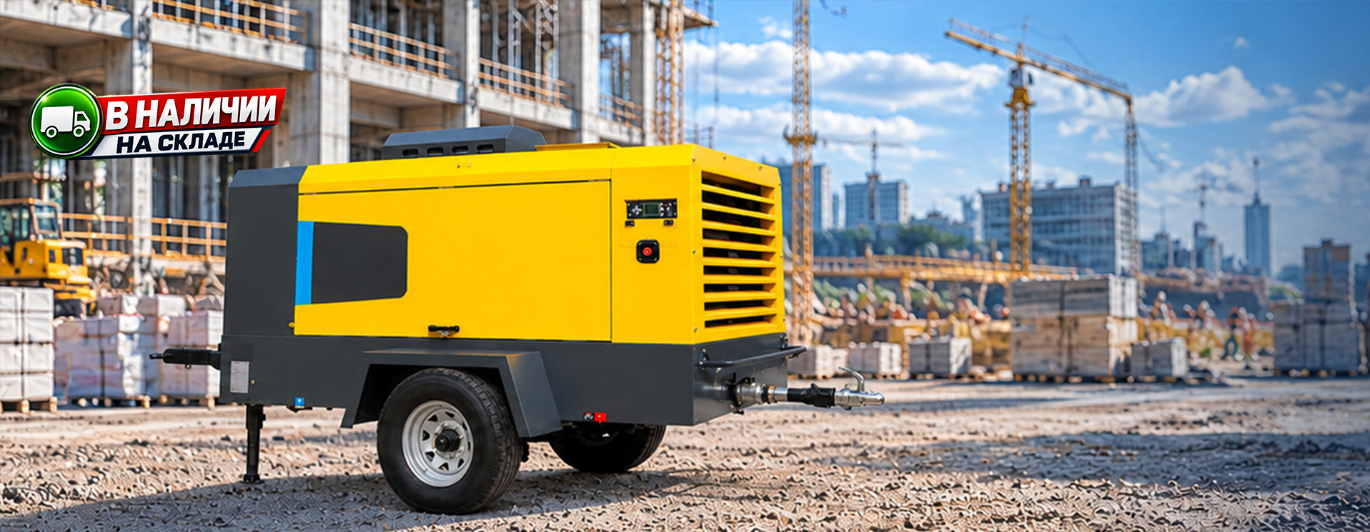 Портативный дизельный компрессор