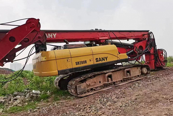 Буровая установка с толкающей лебёдкой SANY SR280RII